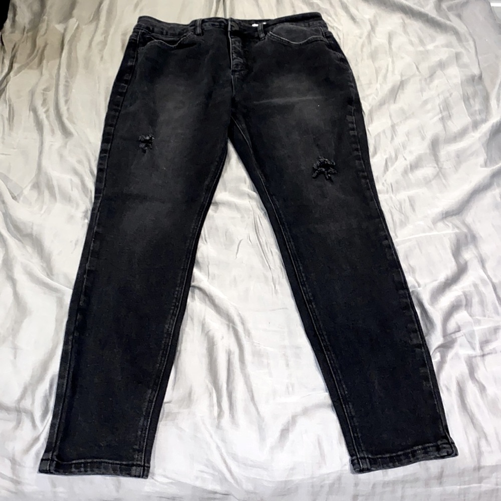 Royalty High-Rise Distressed Skinny Jean